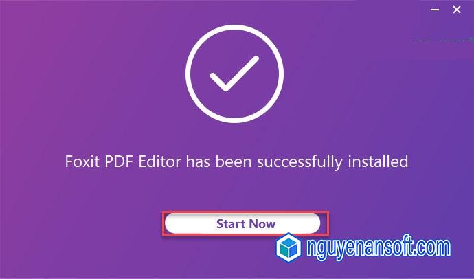 Cách cài đặt Foxit PDF Editor