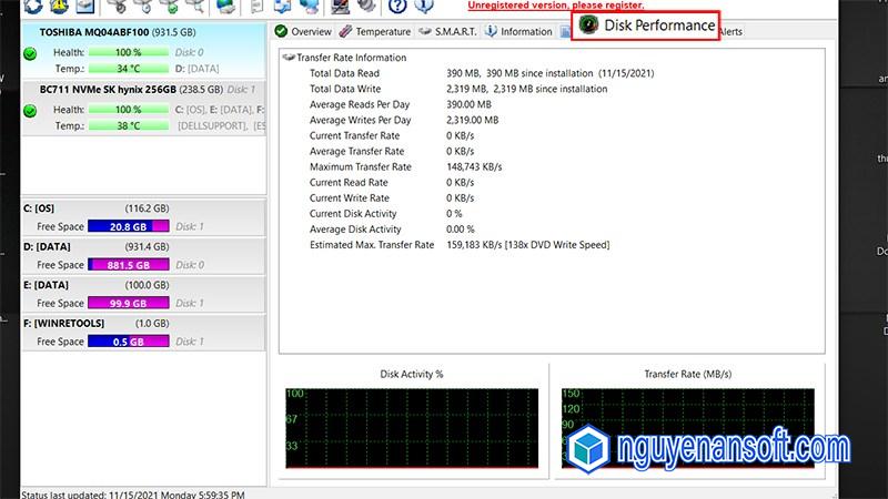 Tab Disk Performance