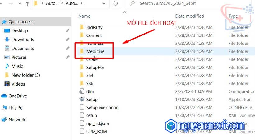 Mở file kích hoạt như hình trên.