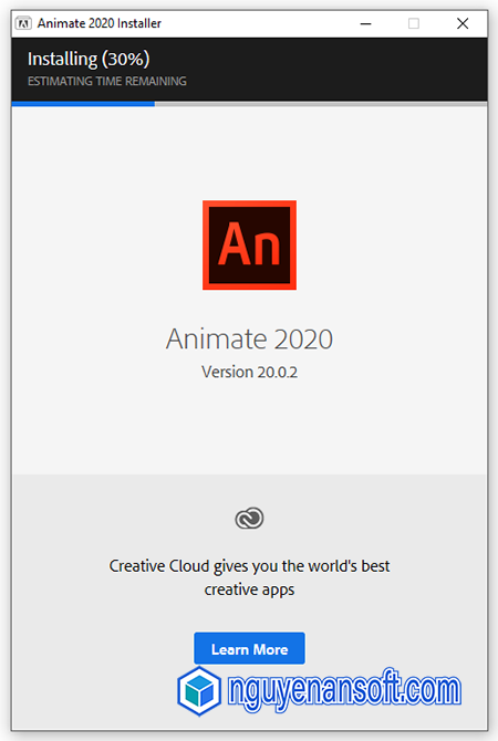 cài đặt phần mềm Adobe Animate CC 2020