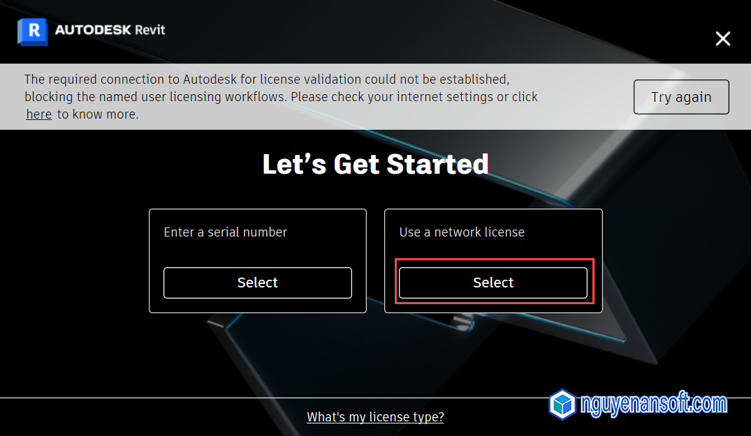 Use a network license