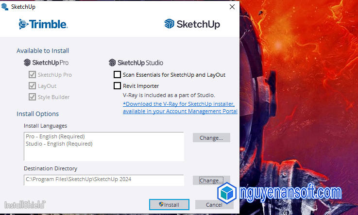 SketchUp Pro 2024 – Download & hướng dẫn cài đặt chi tiết