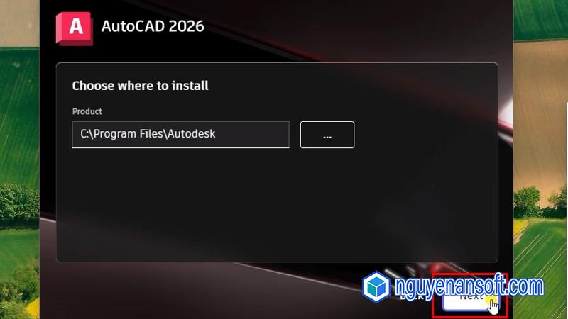 AutoCAD 2026: Bước đột phá mới trong thiết kế kỹ thuật 14 Bấm Next