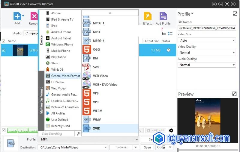 Các tính năng nổi bật của Xilisoft Video Converter Ultimate 7.8.21