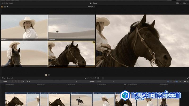 Multicam tính năng chỉnh sửa đa điểm
