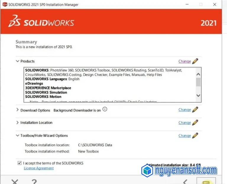 Download Solidworks 2021 và Hướng dẫn cài đặt về máy 14 cac buoc de install 2