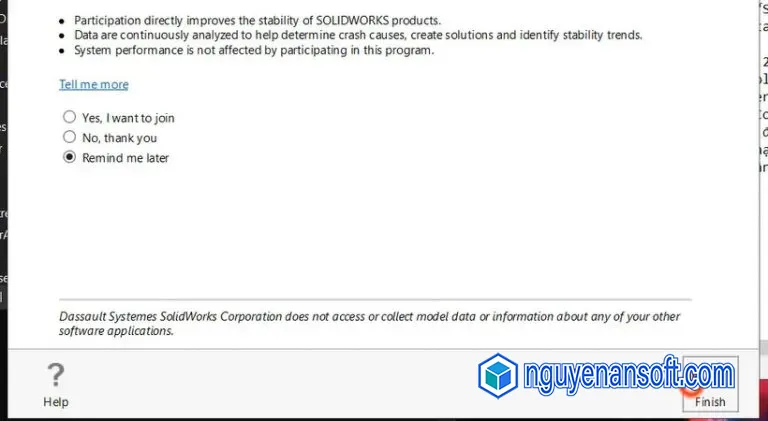 Download Solidworks 2021 và Hướng dẫn cài đặt về máy 16 Hoàn thành nhấn Finish