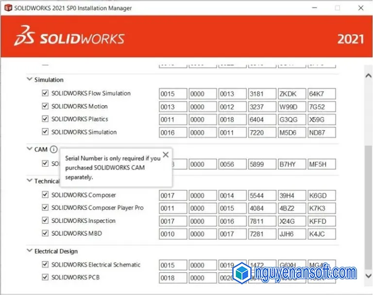 Download Solidworks 2021 và Hướng dẫn cài đặt về máy 11 cac buoc de install 3